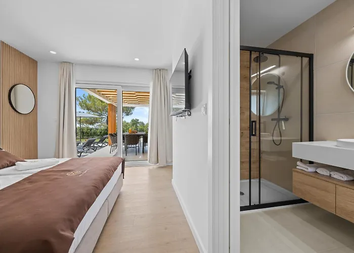 Zanetta Pet Friendly Near Porec For 6 People With Sea View & Private Pool 别墅 *